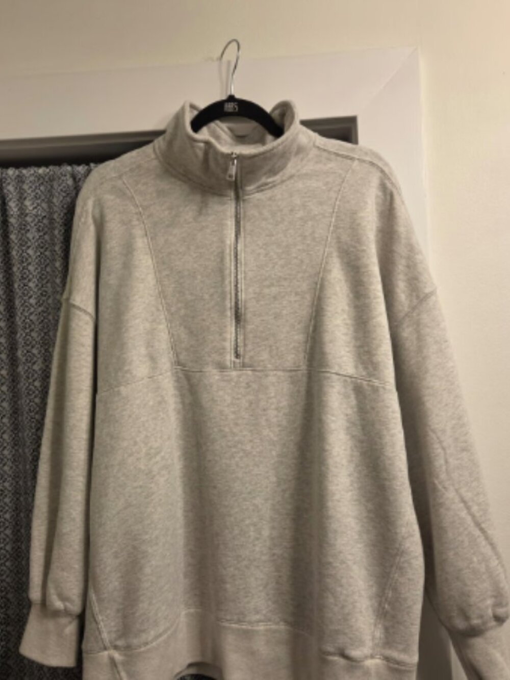 Abercrombie & Fitch Essential oversized Sunday half zip sweatshirt NWT Large